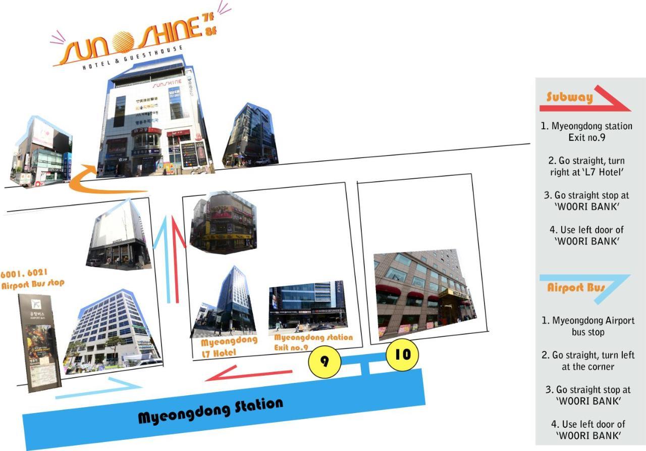 Myeongdong Sunshine Guesthouse Seoul Exterior photo